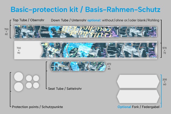 SnowyZoe-001 - Basis Set, Rahmenschutzfolie