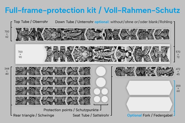 DualDylan-009 - Voll-Rahmen-Schutz-Set